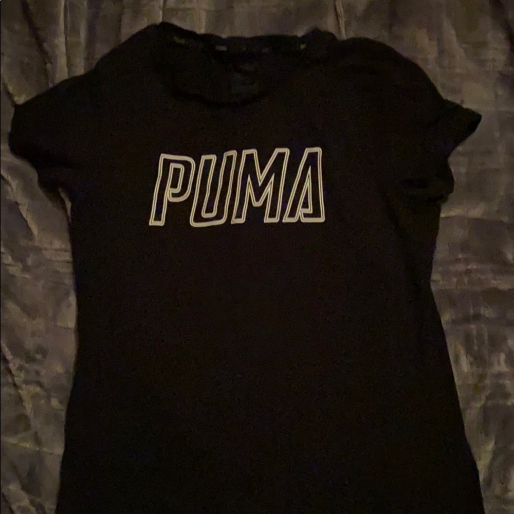puma black athletic shirt